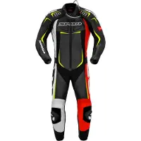 Spidi Track Wind Pro 1-Delig Pak Rood Geel Fluo Maat 46