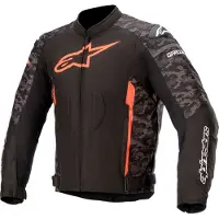 Alpinestars T-GP Plus R V3 Jas Zwart Camo Fluo Rood Maat S