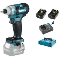 Makita TD111DSMJ 10,8V Li-Ion Accu Slagschroevendraaier Set (2x 4.0Ah Accu) In Koffer - Koolborstelloos - 4933464534