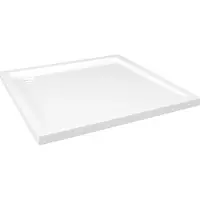 vidaXL Douchebak vierkant 80x80 cm ABS wit