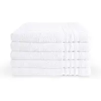 Byrklund handdoeken 70x140 - set van 5 - Hotelkwaliteit - Wit