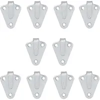 Pricenet Touwhaak metaal 40x45mm gebogen 10 stuks