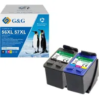 G&G Inktcartridge Compatibel Zwart, Kleur NH-RC6656BK/NH-RC6657CMY GP-H56BK/57CMY-2P