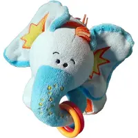 Tiamo - knuffelolifant Blauw / Oranje