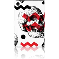 B2Ctelecom Tablettasje Lenovo Tab M10 Plus 3rd Gen 10.6 inch Skull Red