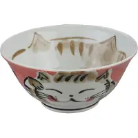 Tokyo Design Studio - Kawaii - Rode kom - Lucky Cat - Gelukskat - 500ml - 15x7cm