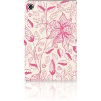 B2Ctelecom Lenovo Tab M10 Plus 3rd Gen 10.6 inch Tablet Cover Pink Flowers
