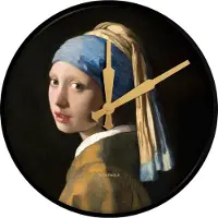 Cloudnola Klok Vermeer Meisje met de parel metaal 45 cm