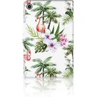 B2Ctelecom Lenovo Tab M10 Plus 3rd Gen 10.6 inch Flip Case Flamingo Palms