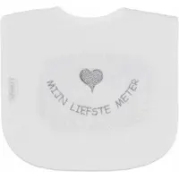 Funnies geborduurd tekst slabbetje: Mijn liefste meter