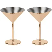 Paderno Martiniglas Mirror Copper (Set van 2)