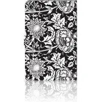 B2Ctelecom Lenovo Tab M10 Plus 3rd Gen 10.6 inch Tablet Cover Black Flowers