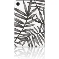B2Ctelecom Lenovo Tab M10 Plus 3rd Gen 10.6 inch Tablet Cover Leaves Grey