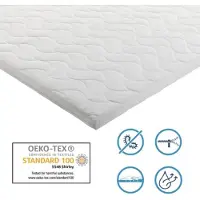 Ergoline Topper 180x200 - 7cm dik - HR Koudschuim - Afritsbaar hoes - contour gesneden 7-zone -