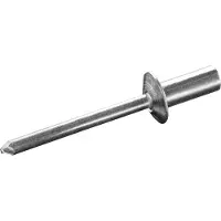 Goebel - 250 x Gesloten blindklinknagels (Ø x L) 4,8 x 9,5 mm - Alu Aluminium Al 99,5 / Alu Aluminium - Vlakke kop - CUP - 2160148950 - ISO15975 - Popnagel