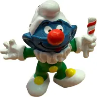 Schleich Clown Smurf - De Smurfen - Groen tenue - - 5,5 cm