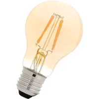 Bailey LED lamp E27 | Peer A60 | Sensorlamp dag/nacht | Filament | Goud | 2200K | 4W