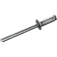 Goebel - 1000 x Blindklinknagels (Ø x L) 4 x 10 mm - Alu Aluminium AlMG 5,0 / RVS A2 - Verzonken kop - STANDARD - 7025140100 - Popnagel