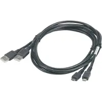 Zebra Motorola Micro USB synchronisatiekabel, USB-A, Micro-USB B, zwart