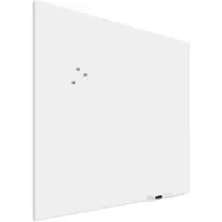 Ivol Premium glassboard met blinde bevestiging - 100x100 cm - Wit