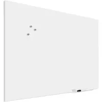 Ivol Premium glassboard met blinde bevestiging - 60x90 cm - Wit