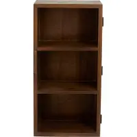 Nordal A/S NANGO wandkast, 1 deur, donkerbruin