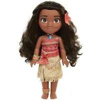 Disney Princess Disney Prinses Vaiana Pop – 35 cm – Met Bloemenclip