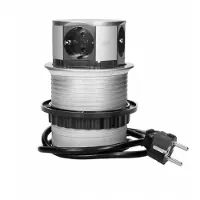 ORNO Lift-up Stekkerdoos - 4 stopcontact - Inbouw Stekkertoren met