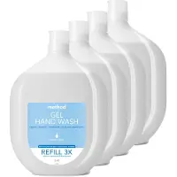 Method Sweet Water - Handzeep - Voordeelverpakking 4 x 1 L - Plantaardig & Biologisch afbreekbaar - gerecycleerde flacon