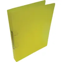 Alpha ringmap, voor ft A4, uit PP, 2 ringen van 25 mm, transparant geel - 5 stuks