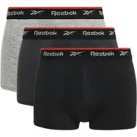 Reebok Sportondergoed 'Redgrave' donkergrijs / grijs gemêleerd / rood / zwart