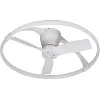 Mantra-Iluminacion Nepal Mini LED plafondventilator, app, wit - Mantra , Nepal Mini, dimbare, Wit, Woonkamer, Metaal, Modern