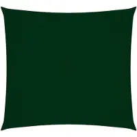 vidaXL Zonnescherm vierkant 3x3 m oxford stof donkergroen