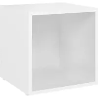 vidaXL Tv-meubel 37x35x37 cm bewerkt hout wit