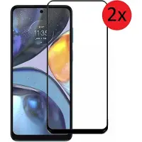 Modo screenprotector Geschikt voor Motorola Moto G22 - Full Glas - 2 stuks