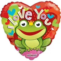We Fiesta Wefiesta - Folieballon Hart I love you Frogs
