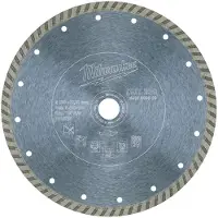 Milwaukee Disque diamant universel DUT diamètre 230mm coupe turbo 4932399529