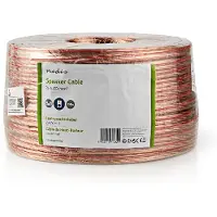 Nedis Luidspreker kabel (CCA) - 2x 6,00mm² / transparant - 100 meter