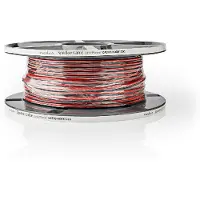 Nedis Speaker-Kabel | 2x 0.75 mm² | 100 m | Rood / Zwart | 1 stuks - CABR0750BK1000 CABR0750BK1000
