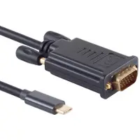 S-Conn S/CONN 10-59045, 3 meter, USB-C, VGA (D-Sub), Mannelijk, Mannelijk, Recht