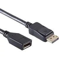 S-Impuls Premium DisplayPort verlengkabel - versie 1.2 (4K 60Hz) / zwart - 1,5 meter