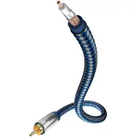 Inakustik Premium - Subwoofer kabel - 2 m - Double shielding - Meerkleurig