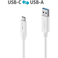 PureLink USB 3.1-Kabel (Gen 1) USB C - USB A 1.5 m Weiss