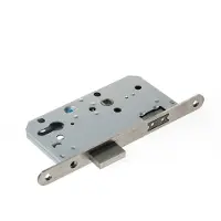 Bouwsales Projectslot met magneetschoot dag- & nacht pc72, afgeronde voorplaat roestvaststaal afmeting 235x20x3mm, doornmaat=60mm, schoot is omkeerbaar