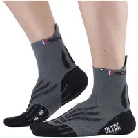 Monnet Trail Run Ultra - Hardloopsokken Grey / Black 35 - 36