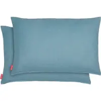 Blumtal Chenille Kussenslopen - Set van 2 - Zacht en met Blinde Rits - Kussenhoes 40 x 60, Storm Blue - Blauw