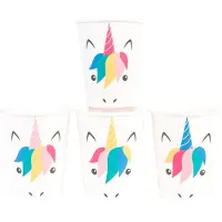 My Little Day set van 8 drinkbekers - unicorn