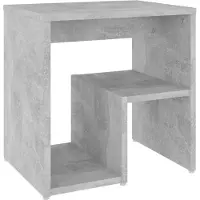 vidaXL Nachtkastje 40x30x40 cm bewerkt hout betongrijs