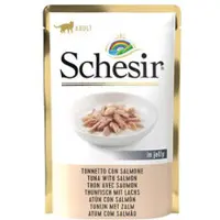 Schesir Natvoer - Tonijn met Zalm - 20 x 85 g