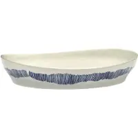 Serax Serveerschaal Feast Tableware By Ottolenghi White Blue S 30 x 29,5 x 6 cm